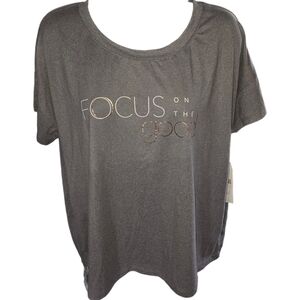 NWT Danskin "Focus On The Good" Short Sleeve Tee